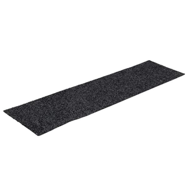 Trappmattor självhäftande 30 st 76x20 cm mörkgrå rektangulära
