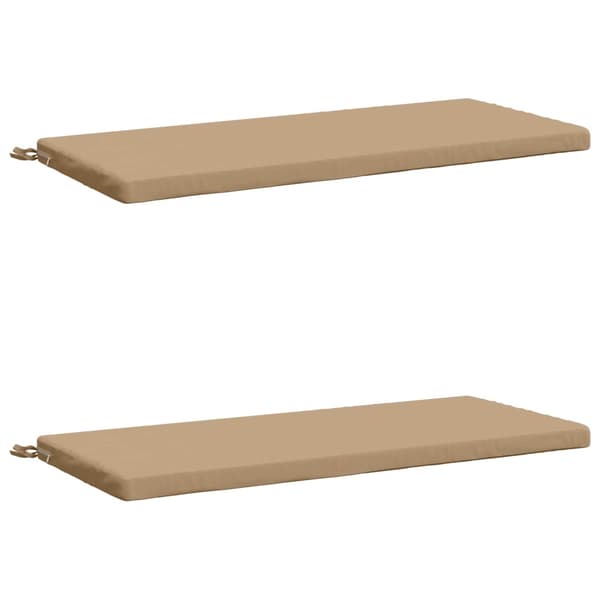 2-delade Bänk Kuddar SOEST 2 st 100% Polyester Sand