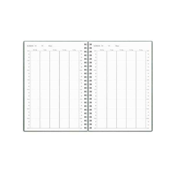 Kalender Study Twist A5 grön 26/27