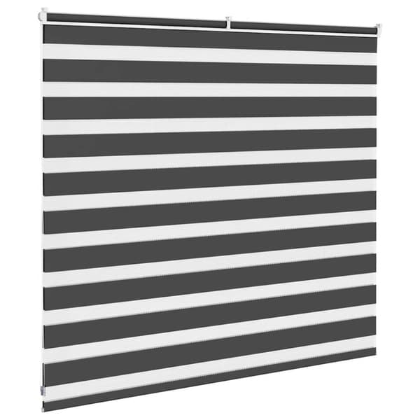 Rullgardin zebra svart 155x100 cm tyg bredd 150,9cm polyester