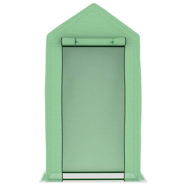 Växthus med stålram 0,5 m² 1x0,5x1,9 m