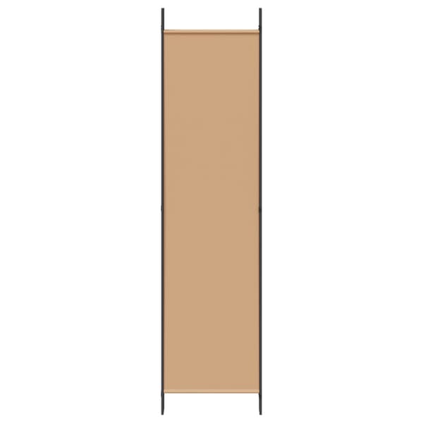 5-panel rumsavskiljare Beige 250 x 200 cm Tyg