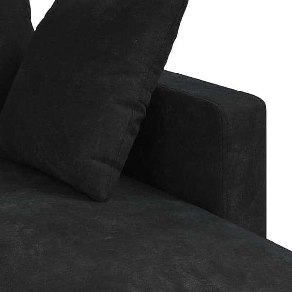 Soffa Svart 178 x 134 x 80 cm Sammet