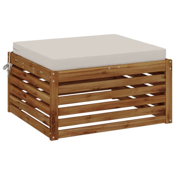1-delad Sittdyna SOEST 100% Polyester Vit 60 x 60 x 7 cm