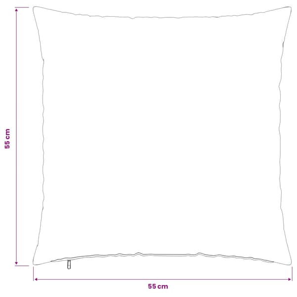 Kuddöverdrag 2 st HEERLEN Beige 55 x 55 cm Bouclé