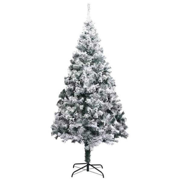 Plastgran med snö grön 180 cm PVC