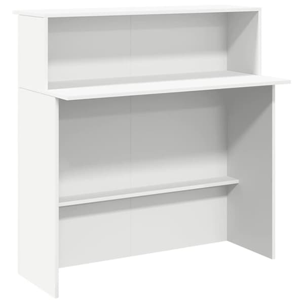 Receptionsdisk vit 200x50x103,5 cm konstruerat trä
