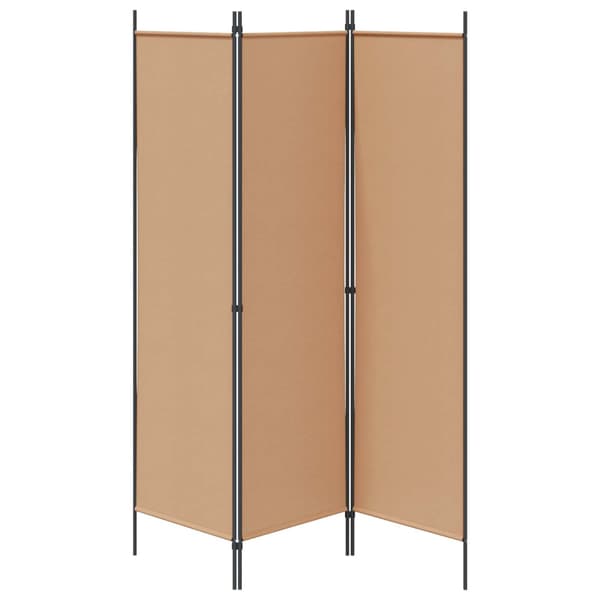 3-panelers rumskärm Beige 150 x 180 cm Tyg