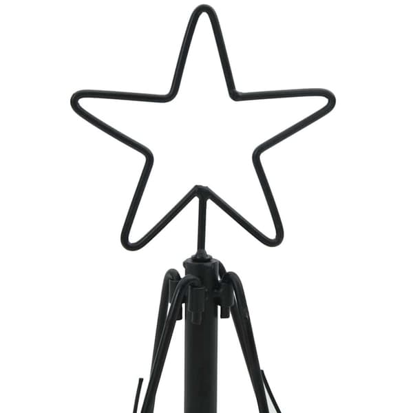 Julcone-träd med stativ Svart 60 cm Stål