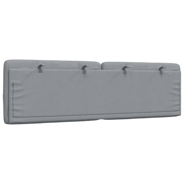 Headboard Cushion Light Grey 160 cm Fabric
