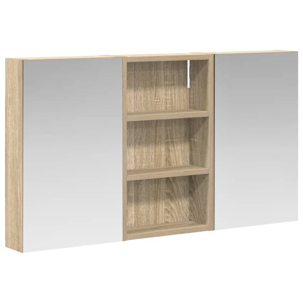 Badrumsskåpsset 3 st 90 x 10,5 x 50 cm Konstruerat trä