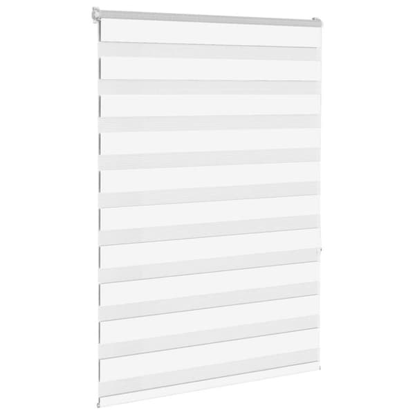 Rullgardin zebra vit 100x150 cm tyg bredd 95,9 cm polyester