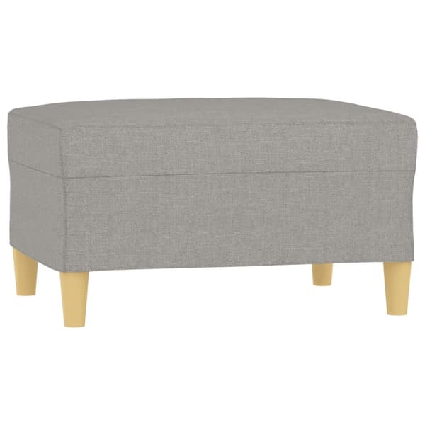 Fotpall Ljusgrå 70x55x41 cm tyg