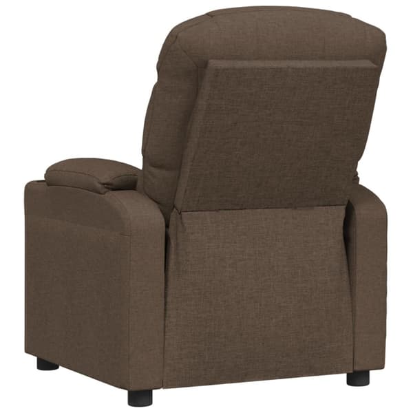 Reclinerfåtölj brun tyg