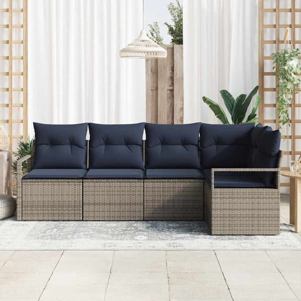 Soffset 5 pcs Grå konstrotting