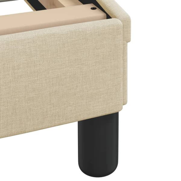 Bed Frame "Dover" Cream 160x200 cm Fabric