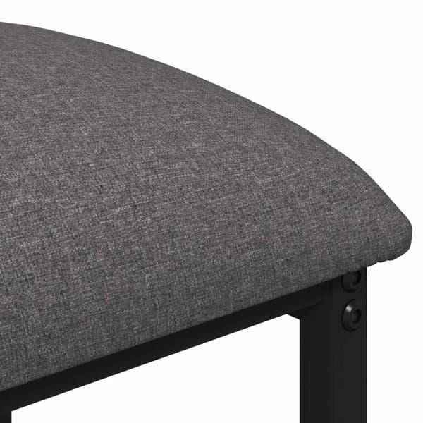 Barpall 2 st Ljusgrå 40 x 32 x 74 cm Konstruerat trä