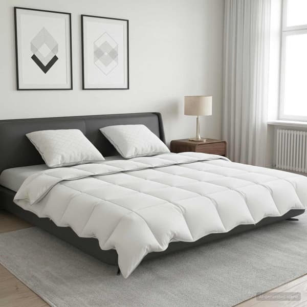 90% Gåsdun Täcke Set FULDA 3 st 220 x 260 cm Sommar 100 GSM Vit