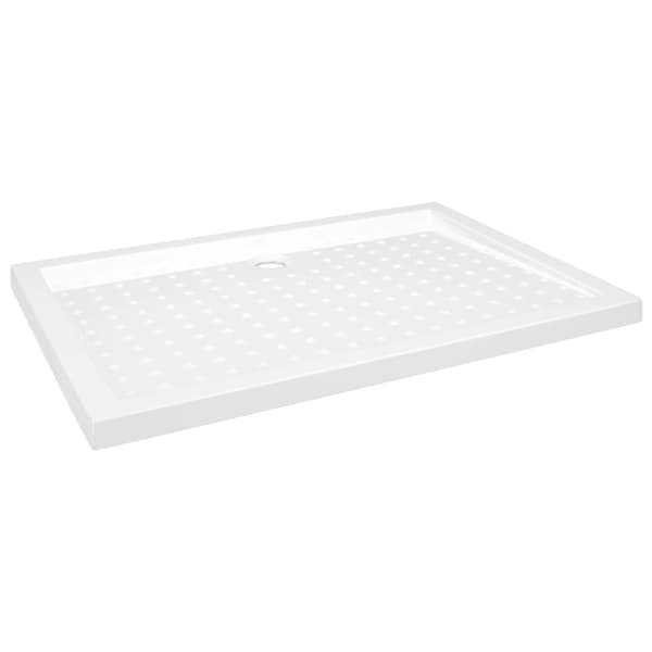 Duschkar med prickar vit 70x100x4 cm ABS