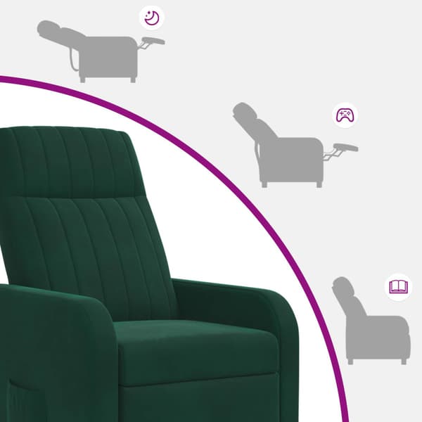 Recliner Mörkgrön Sammet (V)