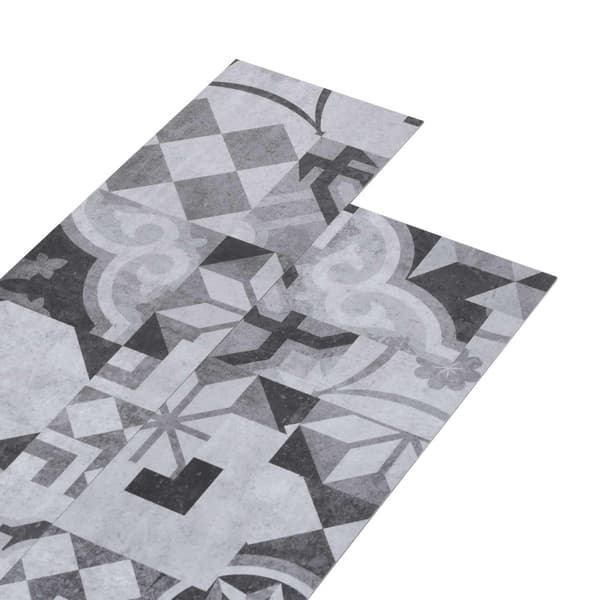 Golvplankor 36 pcs Grå 5,02 m² PVC