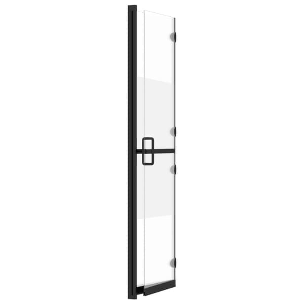 Vikbar duschvägg med halvfrostat ESG-glas 110x190 cm