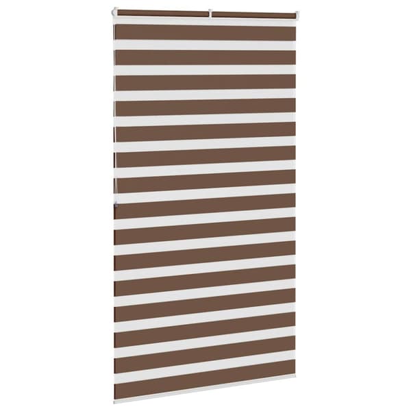 Rullgardin zebra brun 135x200 cm tyg bredd 130,9 cm polyester