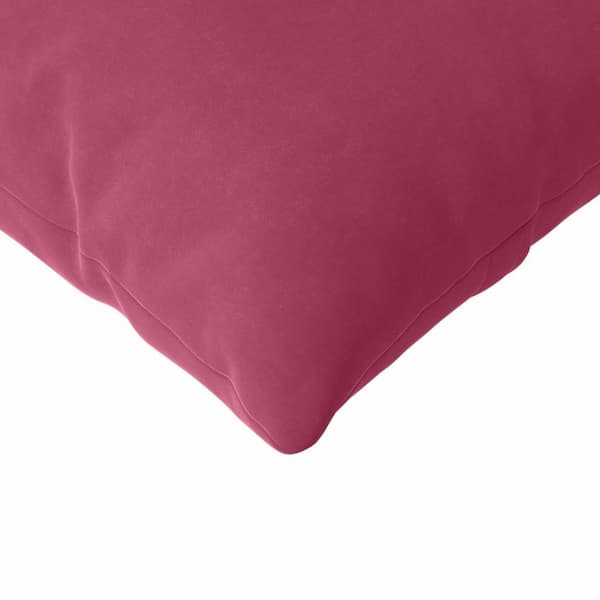 Sofakuddar 2 pcs Vinröd 145 x 40 cm Kordread tyg