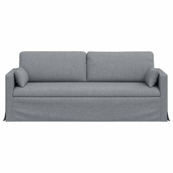 Soffa Ljusgrå 198 x 78 x 80 cm tyg
