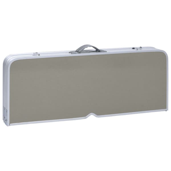 Hopfällbart campingbord med 4 sitsar stål aluminium