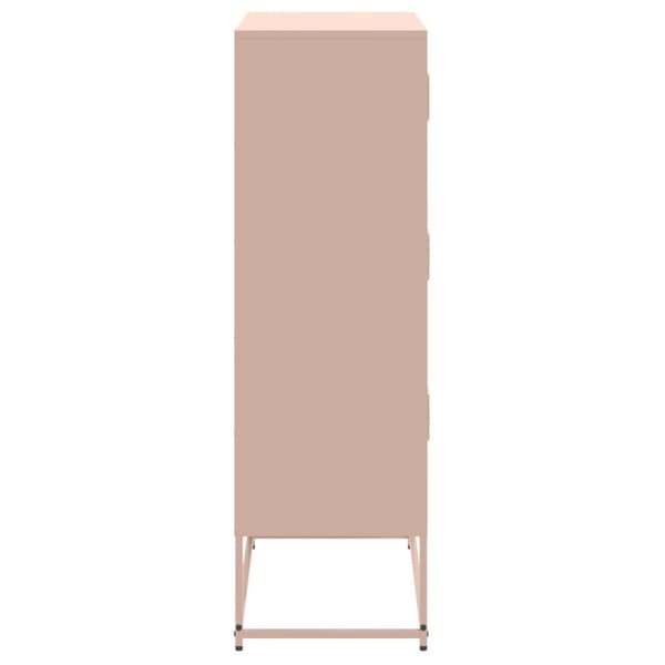 Skänk rosa 68,5x38,5x123,5 cm stål