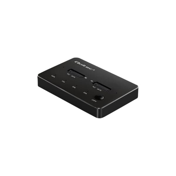 Qoltec - SSD-dockningsstation - NGFF - M.2 Card / SATA 6Gb/s - USB 3.1