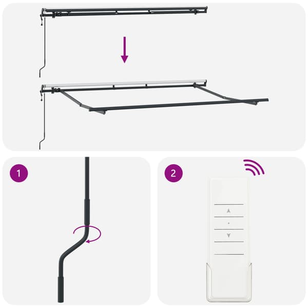 Markisram Antracit 3,5 x 2 m Metall