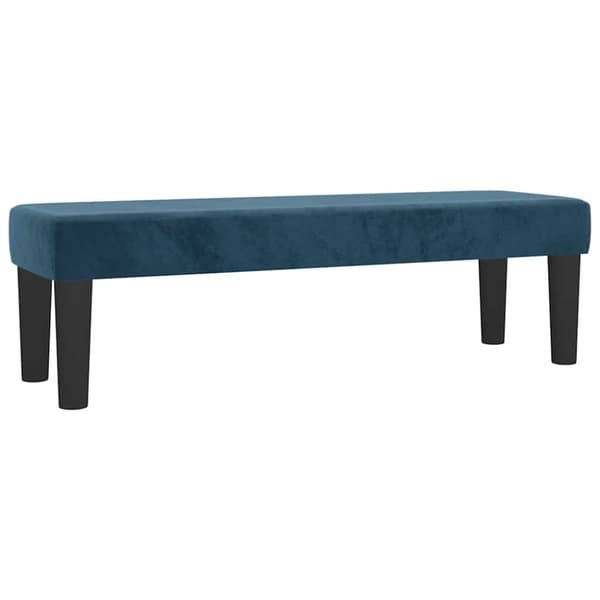 Ramsäng med madrass mörkblå 200x200 cm sammet