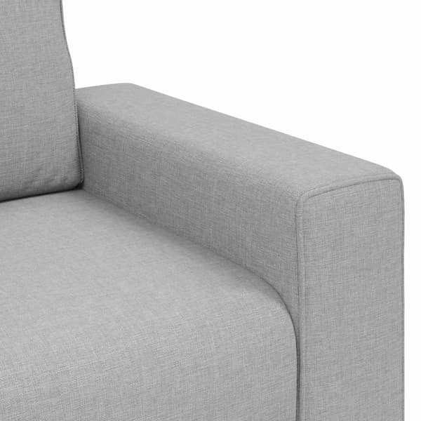 3-sitssoffa molngrå 220x77x82 cm tyg