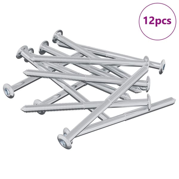 Skruv 12 pcs Silver M6 x 85 mm Stål