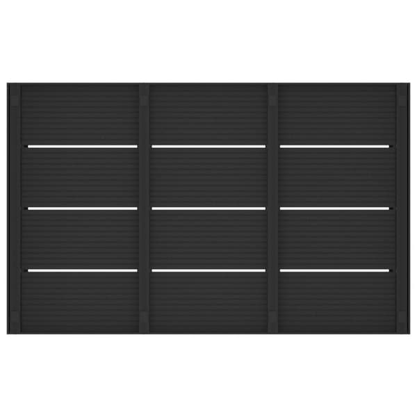 Duschbasplatta Svart 101 x 63 x 5,5 cm WPC