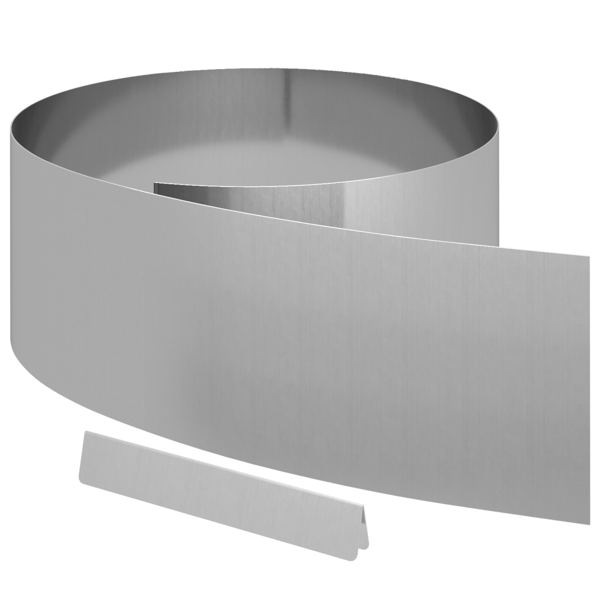 Kant för gräsmatta 450 x 25 cm Galvaniserat Stål Silver