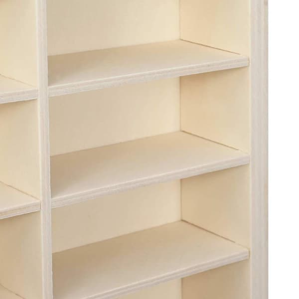 Väggdisplay Väggmonterat Beige 40 x 4,5 x 43 cm Konstruerat trä