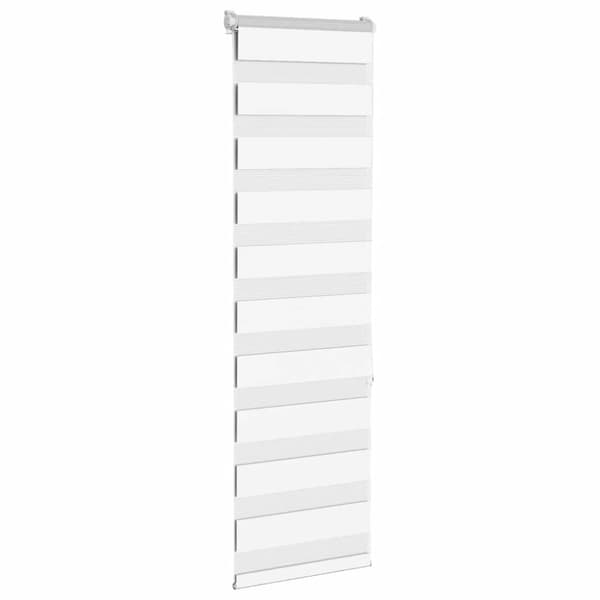 Rullgardin zebra vit 50x150 cm tyg bredd 45,9 cm polyester