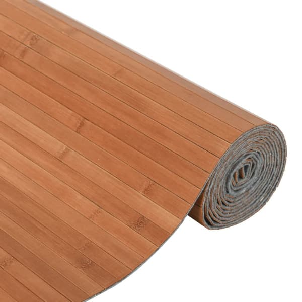 Rumsavdelare brun bredd 600 cm höjd 165 cm bambu