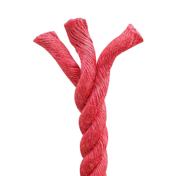 Juterep Röd 100% Tossa jute