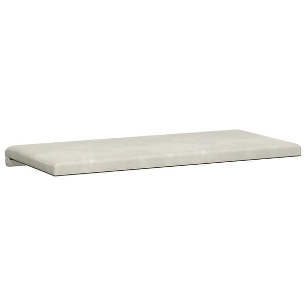 Bänk kudde Sammet (V) Gräddvit Djup 35 cm