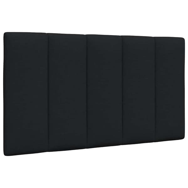 Bed Frame without Mattress "Hanko" Black 90x190 cm Fabric