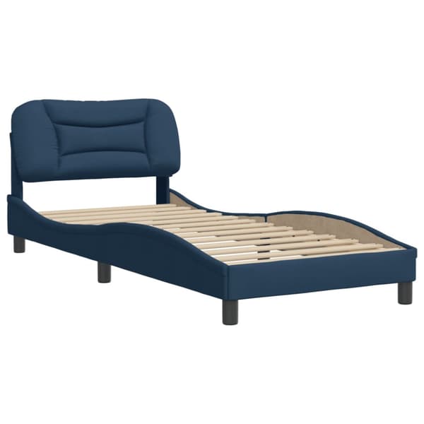 Bed Frame without Mattress "Hvar" Blue 90x190 cm Fabric