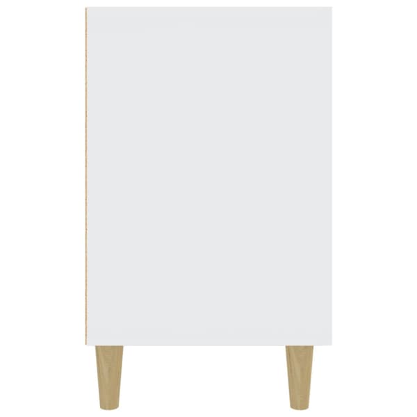 Skänk vit 100x36x60 cm konstruerat trä