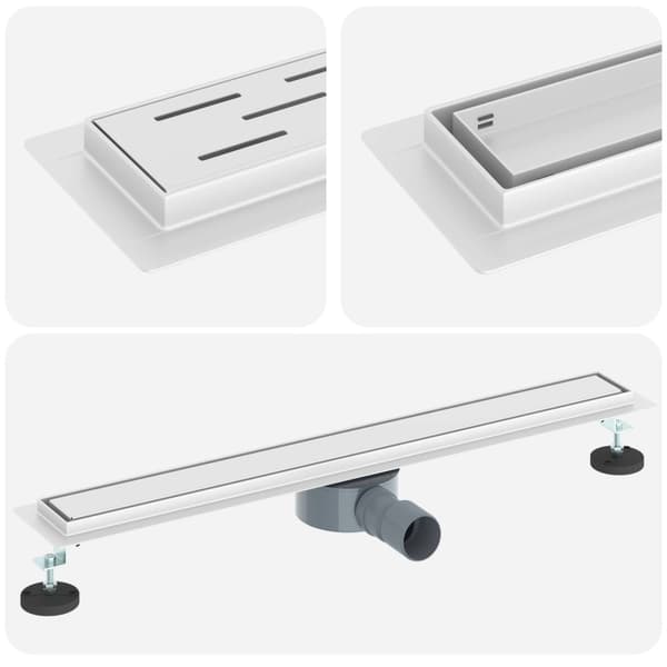 Duschavlopp 2-i-1 med 360° Siphon Silver 70 cm