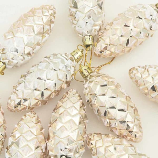 Julgran Kottboll 40 pcs champagne Plast