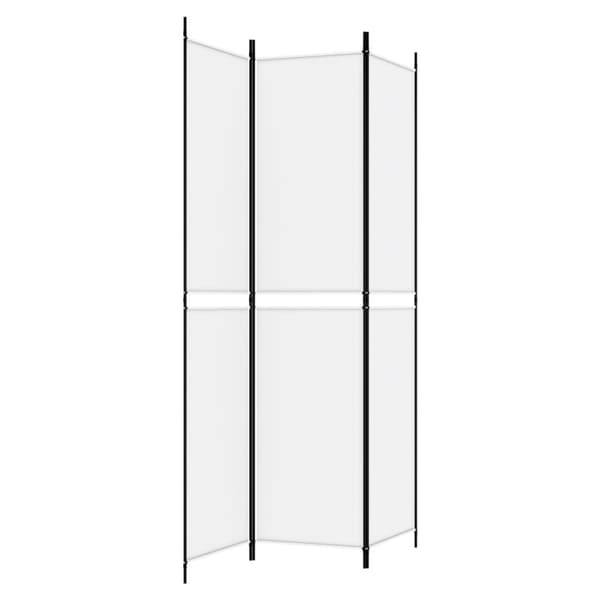 Rumsavdelare 3 paneler vit 150x220 cm tyg