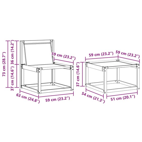 Utomhussoffset med kudde 6 pcs Vit och Beige